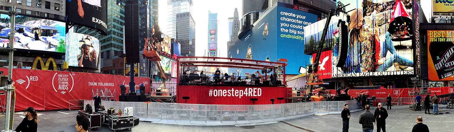 U2, sans Bono, en direct de Times Square ce soir pour RED