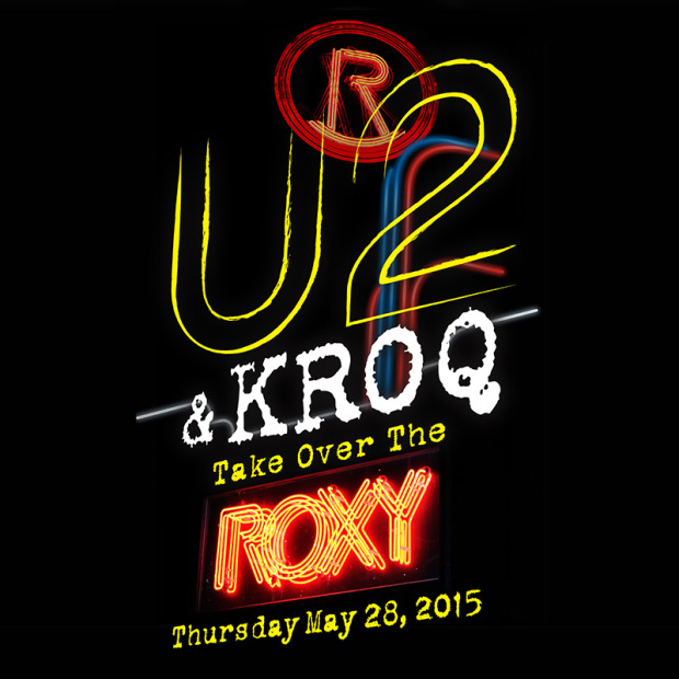 U2 au Roxy de Los Angeles le 28/05 pour KROQ