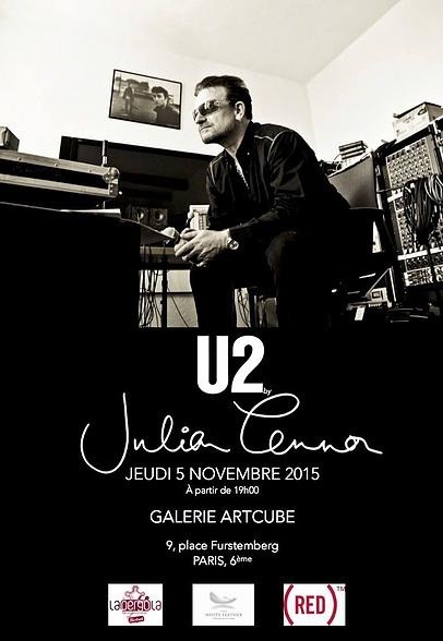 U2 en photos &agrave; la galerie Artcube (Paris) &agrave; partir du 5 novembre 2015